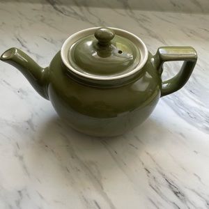 Hall vintage green teapot